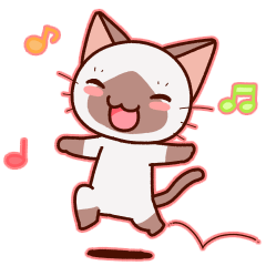 かまってシャムちゃんの台詞無しスタンプ