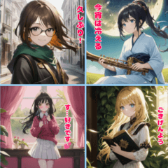 可愛い少女のイラスト