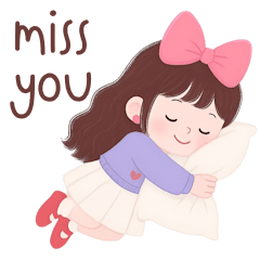 Long Haired Girl with Pink Bow (BIG/EN)