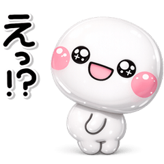 ぷくつやシール風♡ず～っと使えるお返事