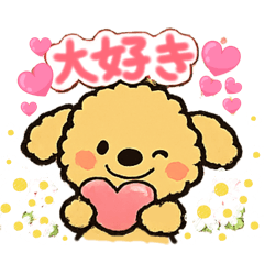 まーるいお顔のトイプードルに春が来たよ♡