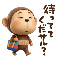 分かってくだサル？腹巻きおさるの感情