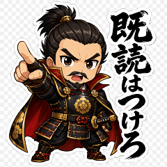歴史偉人のゆる面白スタンプ