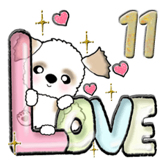 【大きめ文字】シーズー(恋人ver.) Vol.11