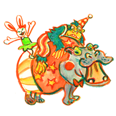 青いゴリラのサーカス