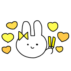 めんへらおたくうさぎ(黄色)