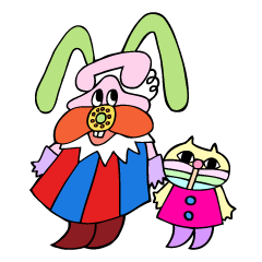 もしもしうさぎとねこさん