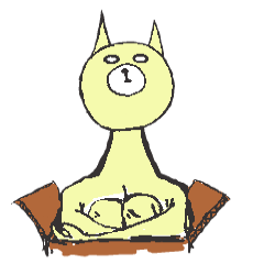 ねこ?のスタンプ