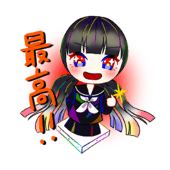 自称"美術室の精霊"「COLORS」スタンプ