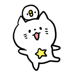 生意気なねことひよこ