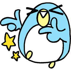 ペンさんの繋げて相づちスタンプ