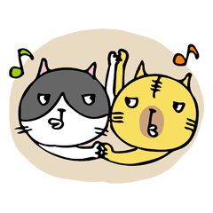 ネコのルゥとミツ