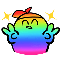 回して出るかな？ひよこスタンプ