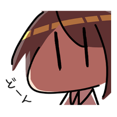 目で語るスタンプ 話しかける編