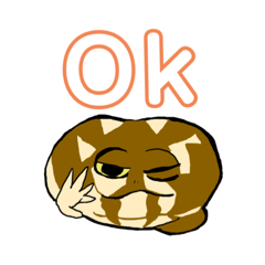 個性豊かなカエルのスタンプ