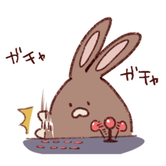 いつものうさちゃん（格ゲーマーのすがた）