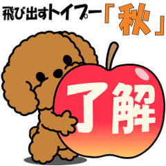 飛び出すトイプー「秋」