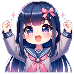 日常会話で使えるグレーセーラー服女子