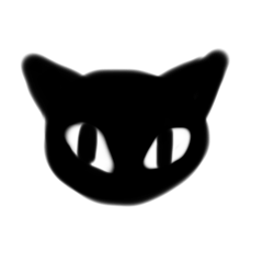 黒猫　スタンプ　日常