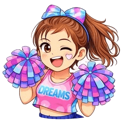 DREAMS Cheer Stickers