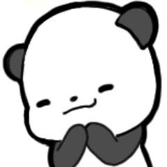 感情を届けるパンダのパンラスタンプです。