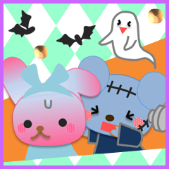 うさぎとくまの日々（ハロウィン3）
