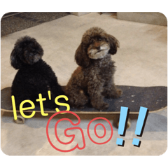 らら、ちゃこ親子のスタンプ☆