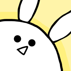 シンプルすぎるうさぎ