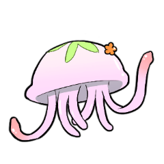 はなくらげちゃんスタンプ