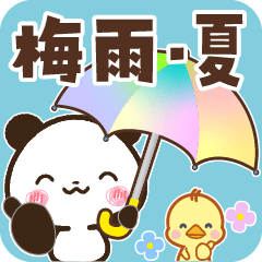 パンダ＆ひよこ 梅雨・夏
