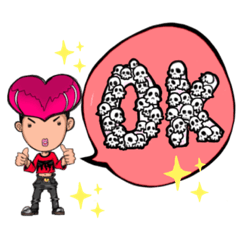 ハート頭の男の子