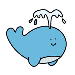 私は　かわいい　クジラちゃん