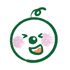 カボちゃんのシンプルスタンプ