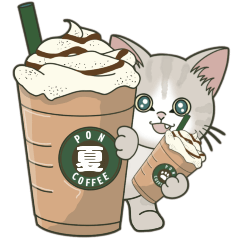 【梅雨＊夏】仔猫のぽんにゃん【飛び出す】