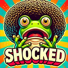 アフロカエルのスタンプ@SFW