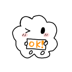 雲の妖精の日常会話スタンプ