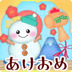 毎年使える♡年末年始&お正月/雪だるま5