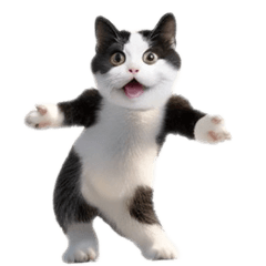 踊る！ダンス猫（ハチワレ）