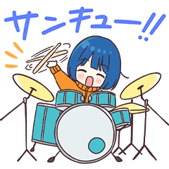 青空フミ×ジャージカップルコラボスタンプ