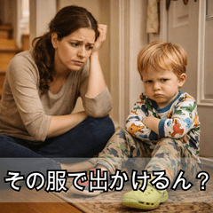 架空の育児映画 洋画ネタスタンプ