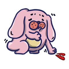 Logy Dog-A goofy dog without a tail