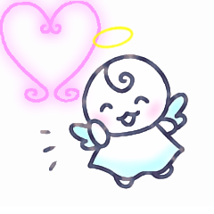 ふんわり天使のスタンプ