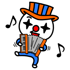 赤鼻で片眉毛なサーカス