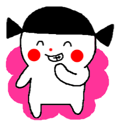 モモロの雪だるまの女の子