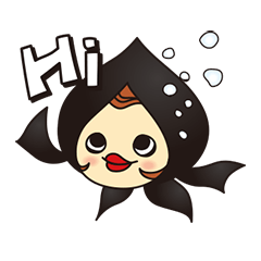 黒い金魚のくろきんちゃん♪