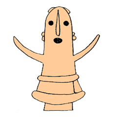 埴輪ンダフル！手描きの埴輪さんスタンプ。