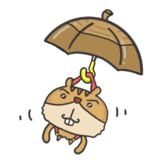 短パンをはいたシマリス