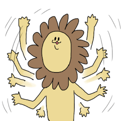 "蚊ライオン"スタンプできました！