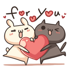 うさぎのしろとねこのくろ ぱーと４LOVE!