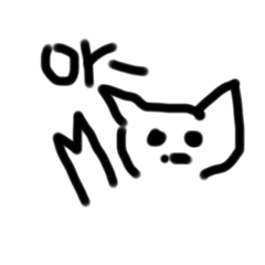 顔の可愛いスタンプ